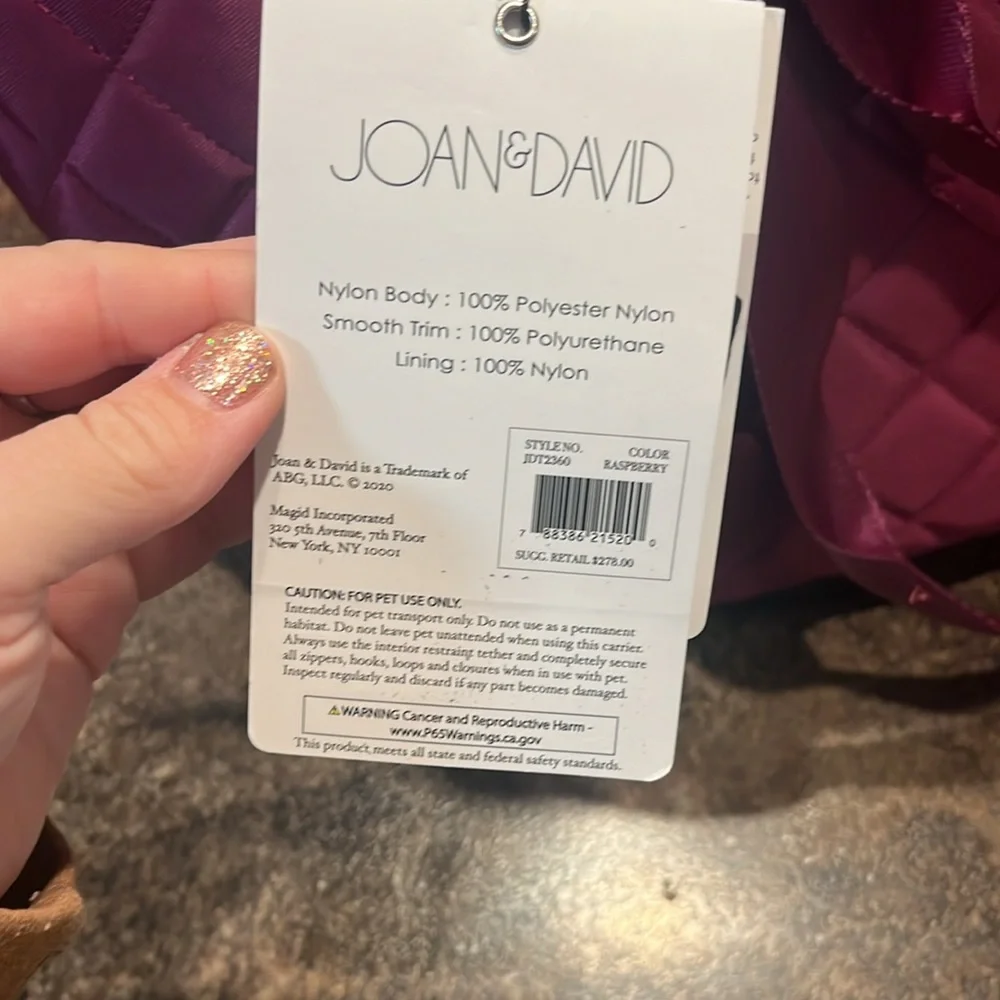 Joan and David Soft Pet Carrier